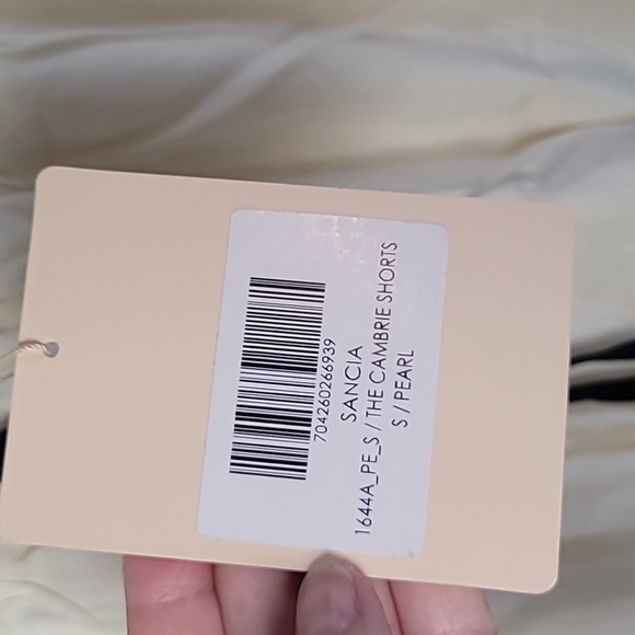 NWT Sancia The Label Laine Shirt & Cambrie Shorts Set Pearl Two Piece - Picture 4 of 9